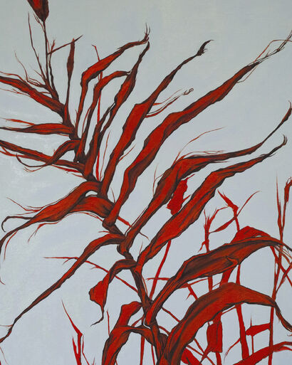 Particolare di “La Crescita — Rosso .1” - a Paint Artowrk by xiao hui sun