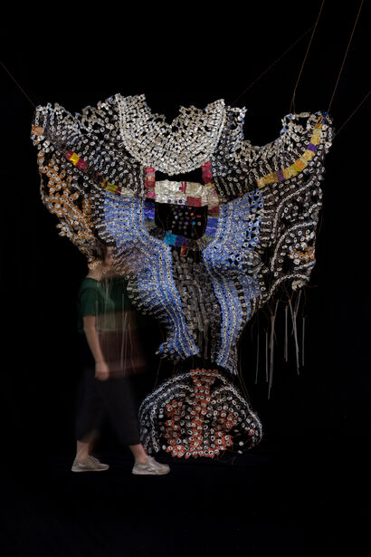 Sharp garments for desperate shamans: Bahamut - a Sculpture & Installation Artowrk by Sandra Lapage