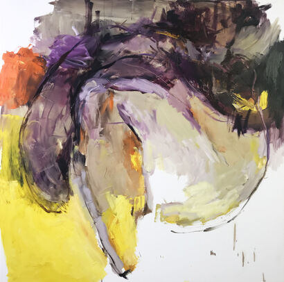 purple shadow - A Paint Artwork by Doina Vieru