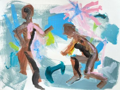 On the beach - a Paint Artowrk by Hugo Perez
