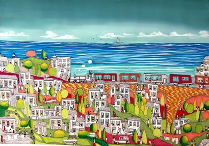 My city - A Paint Artwork by Riccardo  Magatti 
