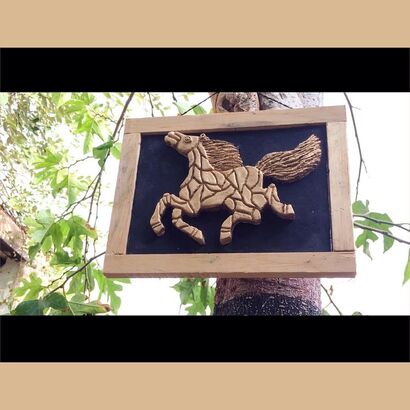 Horse in power - A Sculpture & Installation Artwork by talha sattar