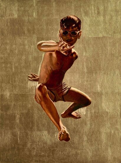 Golden boy - A Paint Artwork by Anastasia Markovskaya