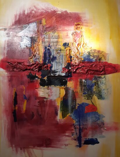 Esplosione di Rosso - A Paint Artwork by Gabriella