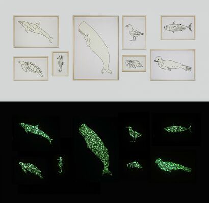 L\'esquelet plàstic - a Sculpture & Installation Artowrk by Vidaña