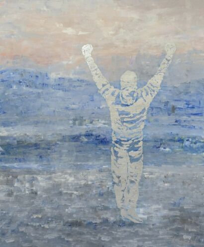 Rocky, victory in silence - a Paint Artowrk by Herve Teboul