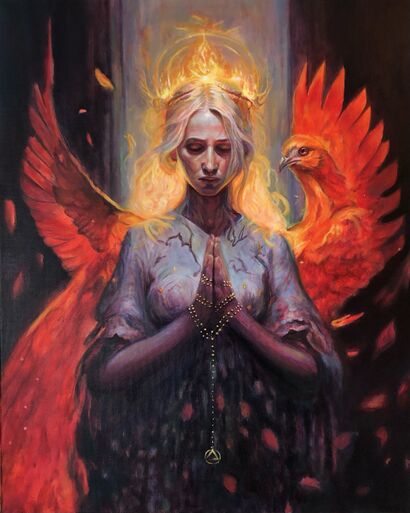 Phoenix Rising - A Paint Artwork by Althea Mallee