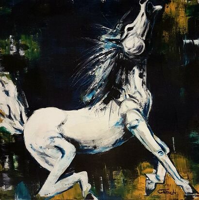 cavallo pazzo - A Paint Artwork by cinzia trabucchi