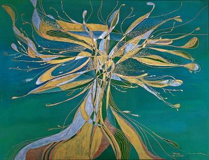 GOLDEN TREE - A Paint Artwork by KARMEN TOMSIC