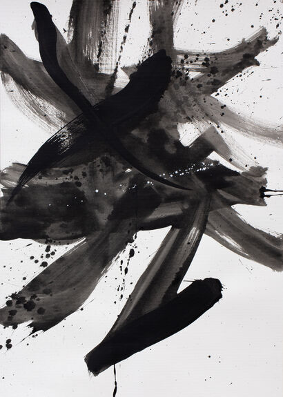 Black and White n. 1 - a Paint Artowrk by Ernesto Notarantonio