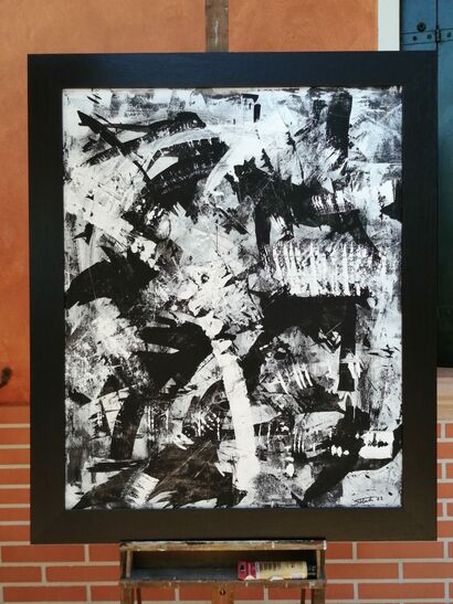 Il bianco, il nero ed il gesto - a Paint Artowrk by Rudi  Stangherlin 
