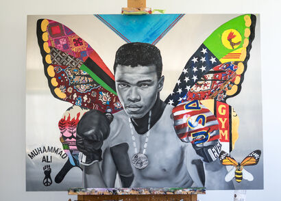 Muhammad Ali - a Paint Artowrk by Carling  Jackson