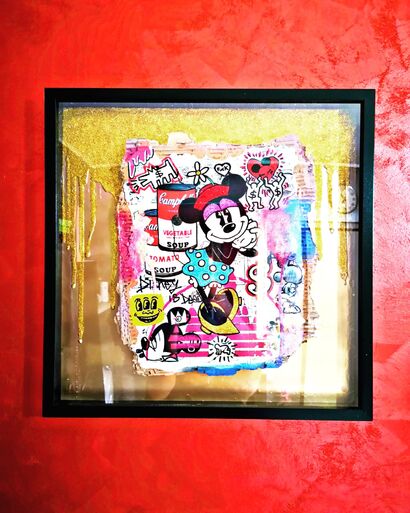 Minnie glitter Pop Art  - A Urban Art Artwork by Matteo D'Adda