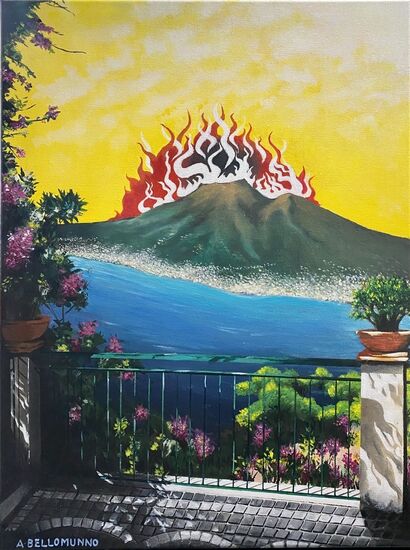 Il fuoco dentro  - A Paint Artwork by alessandro bellomunno