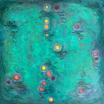 Deep Pond - a Paint Artowrk by JJJulia