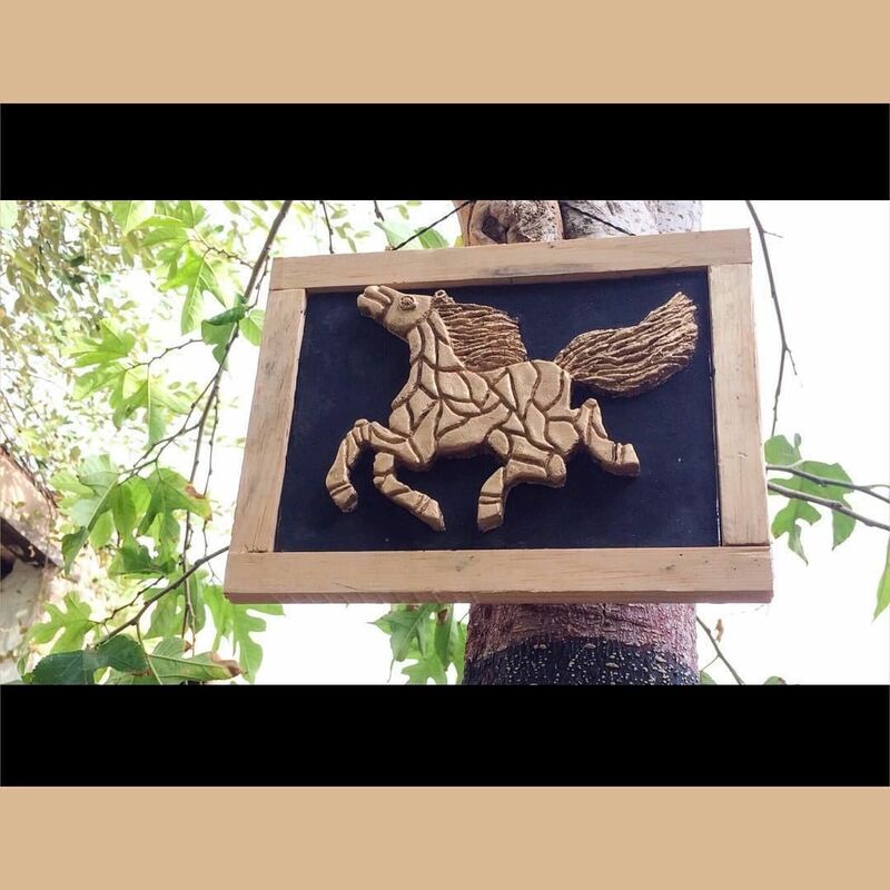 Horse in power - a Sculpture & Installation by talha sattar