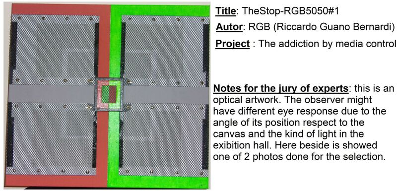 The stop - RGB5050#1 (photo B) - a Paintings by RGB (Riccardo Guano Bernardi)