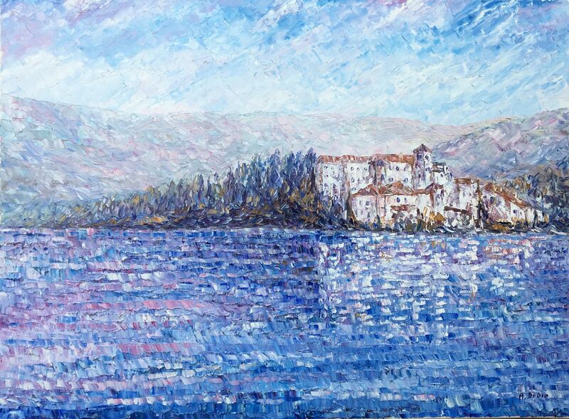 Paesaggio sul Lago - a Paint by Angelo Di Dio