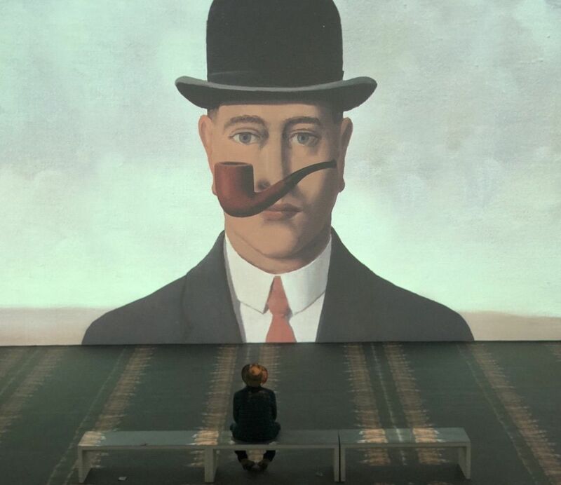 Man watching Renè Magritte II - a Photographic Art by Luxb