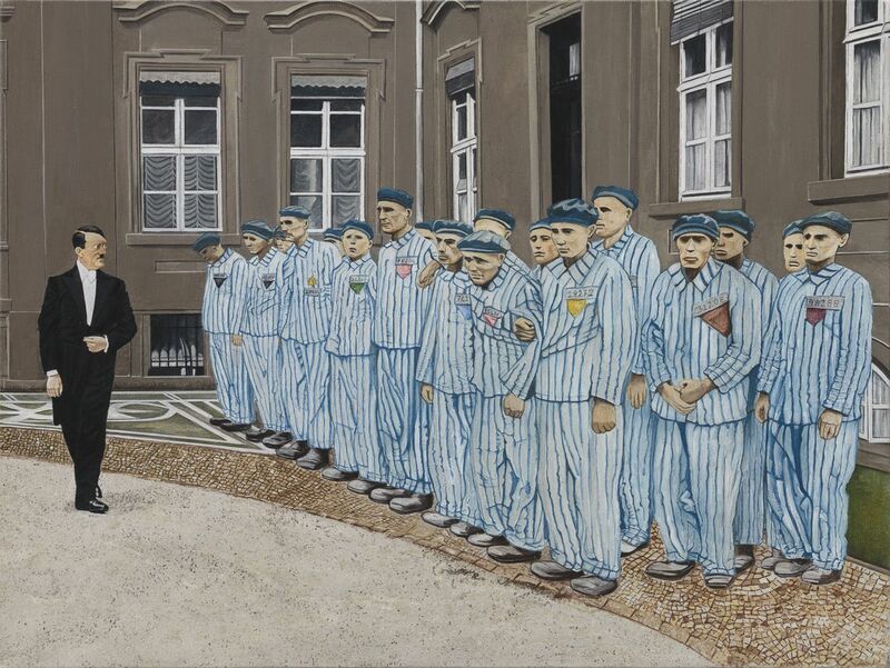 Saluto ai detenuti - Greeting to inmates - a Paint by Pasquale Pacelli
