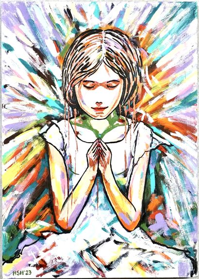 Message from an Angel – Inner Peace - a Paint Artowrk by HsunArt