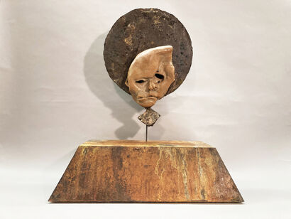 Rusty Portrait - a Sculpture & Installation Artowrk by dari cassar