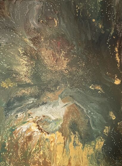 Ocean depth - a Paint Artowrk by Mariola Wroblewski