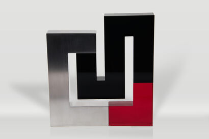 Red Corner - A Sculpture & Installation Artwork by Witold Śliwiński