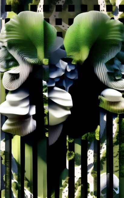 Biomerging Biojewellery and Bioarchitecture Blurring - A Digital Art Artwork by Ila Colombo