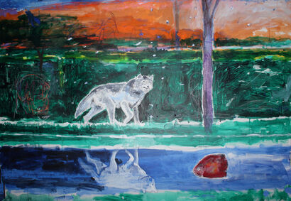 The Wolf - a Paint Artowrk by Hans Johansson