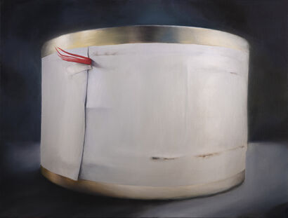 Study of a closed can - a Paint Artowrk by Gerda Van Damme