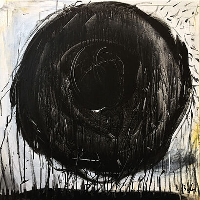Eye Of The Storm - Supernova Black - A Paint Artwork by mysz