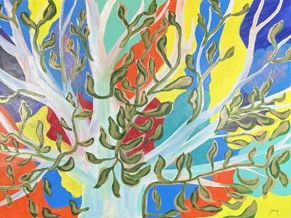 Echoes of colors - a Paint Artowrk by MONA LEBLOND