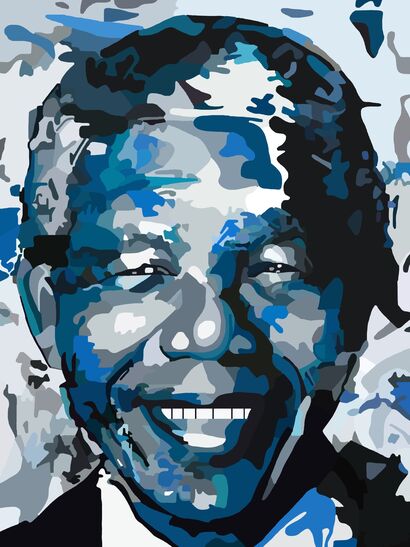 Nelson Mandela - a Digital Art Artowrk by The Paintbox Designs