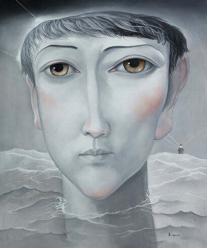 self-portrait - a Paint Artowrk by jin yu 