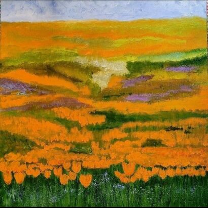 California poppies - A Paint Artwork by Brumy