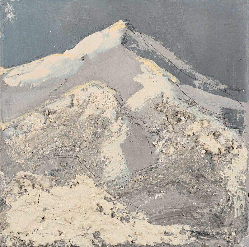 grey snow in grey mountains - a Paint by ZUBA