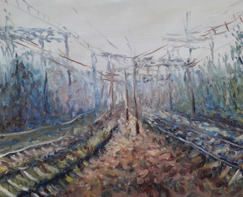  The tracks of Moncalieri - a Paint by Bogdan Bryl