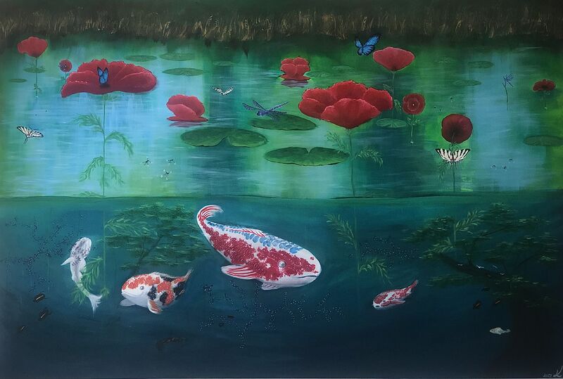 Pond Life - a Paint by Maia Kristianson Kreates