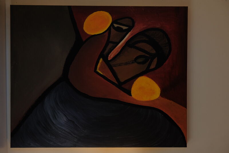 Face of Happiness  - a Paintings by Doan Dai Loc