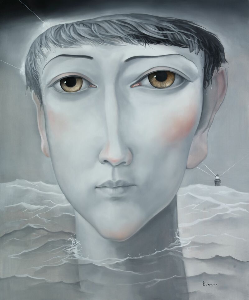 self-portrait - a Paint by jin yu 
