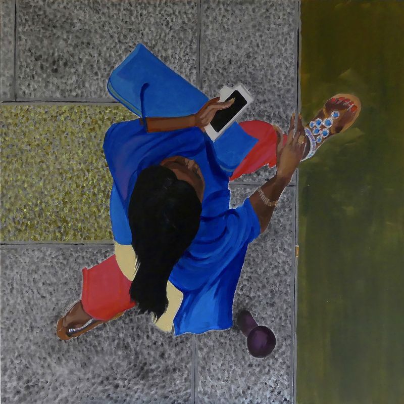 Parisian 4 - a Paintings by Belaubre Yves