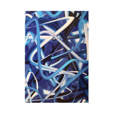 “Movement in Blue” - a Digital Art Artowrk by Léon
