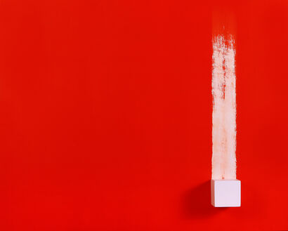 Super position RED - A Sculpture & Installation Artwork by Vassilis Vassiliades