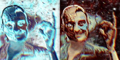The Prophet of the New World Order (diptych) - a Digital Art Artowrk by Sergio Cesario