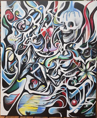 Invisible Forces - a Paint Artowrk by Nicole Majcher