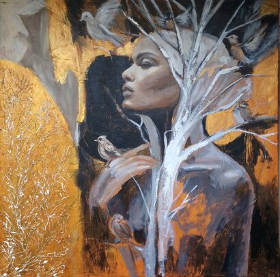 Birds of Freedom - a Paint Artowrk by Nataliia V. Sakir 