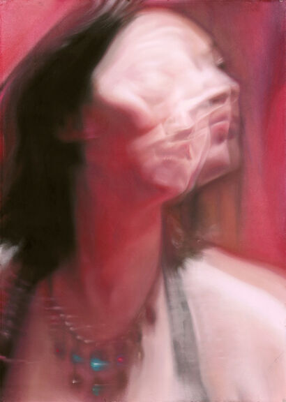 Portrait of Ye Lu, In Flux (IV) - a Paint Artowrk by Alex Carroll