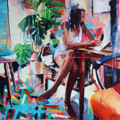 In the studio - A Paint Artwork by Joanna Pilarczyk Radecka