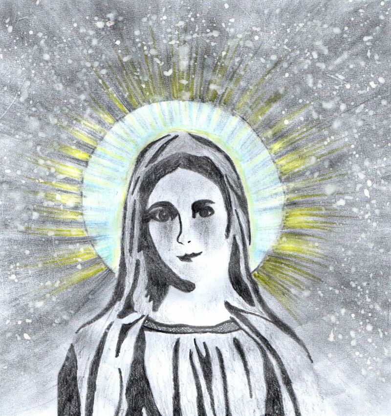 Virgin Mary - a Paint by George Anastasiadis